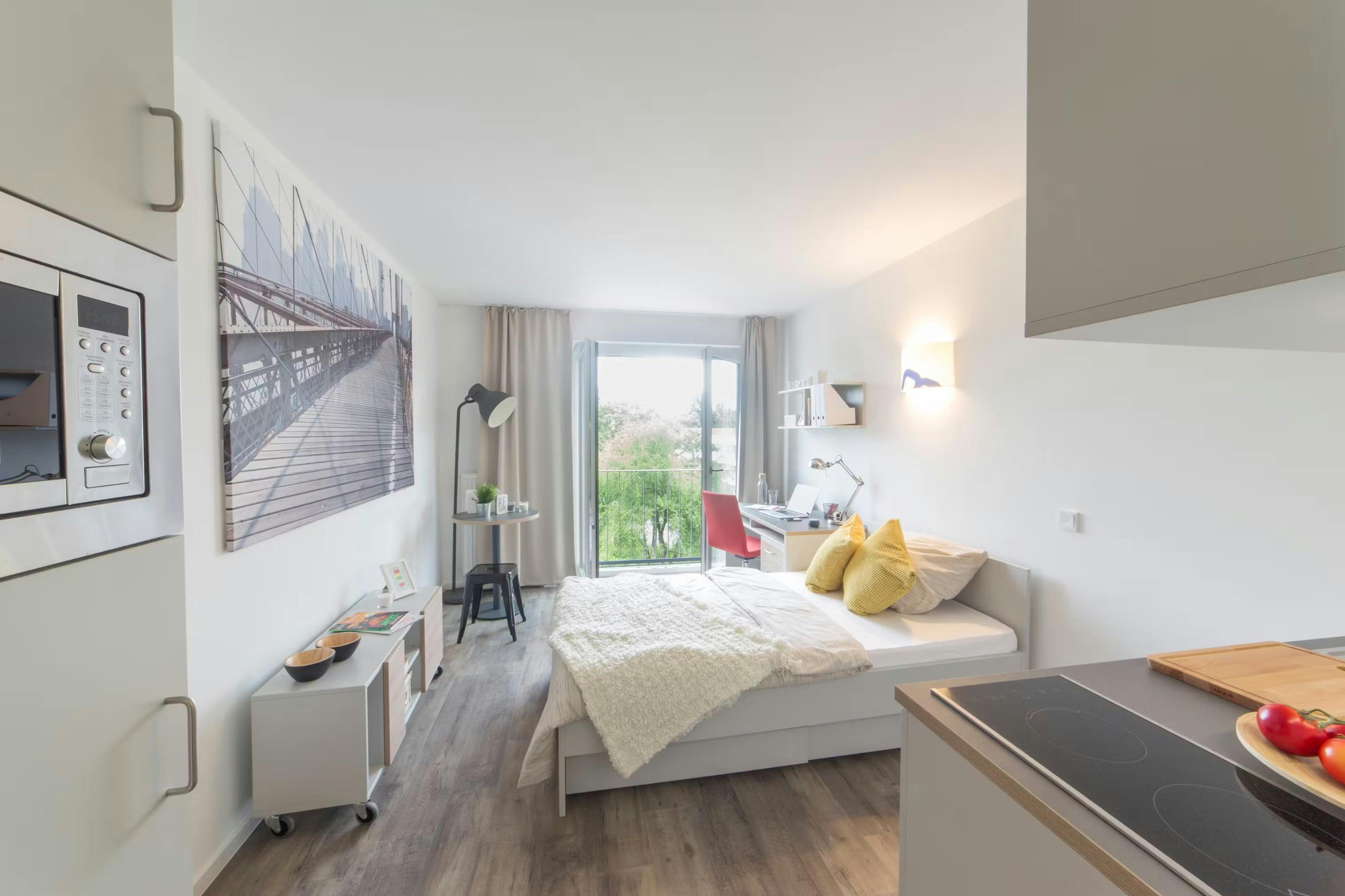 Studio for rent for €914 per month in Darmstadt, Schöfferstraße