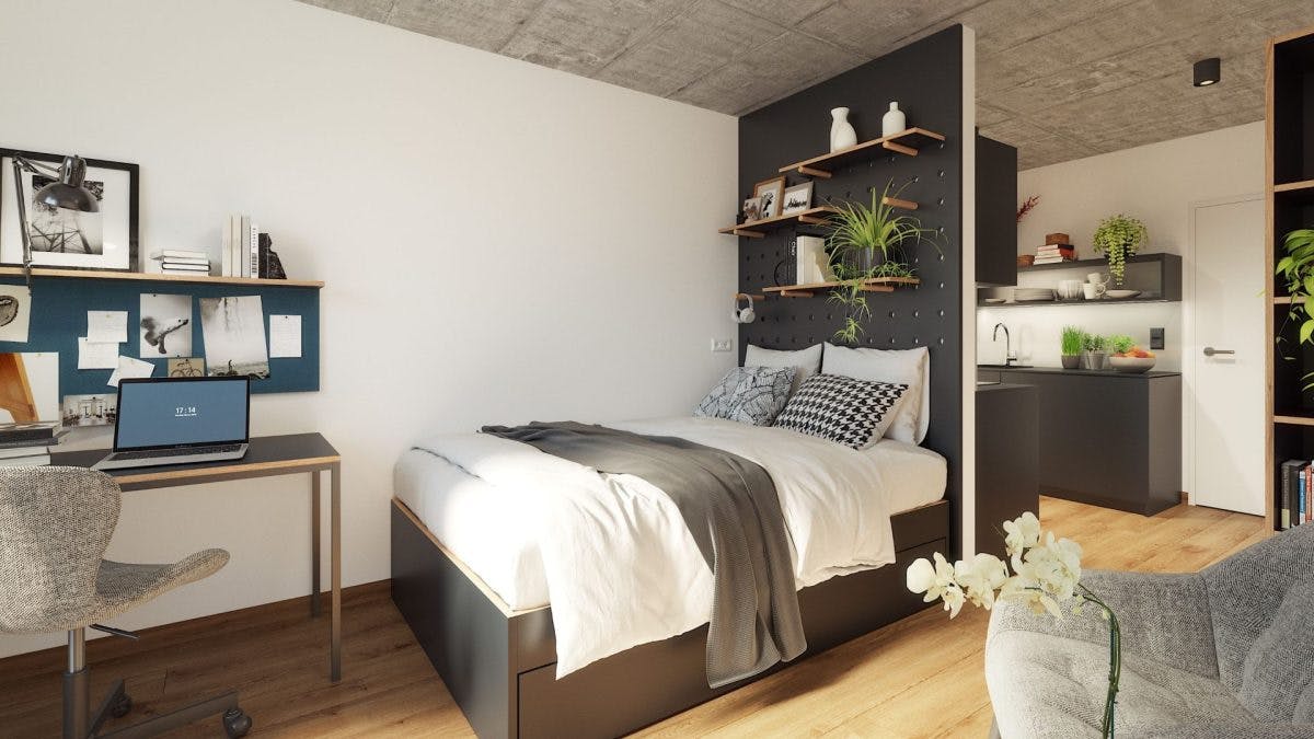 Studio for rent for €949 per month in Vienna, Karl-Farkas-Gasse