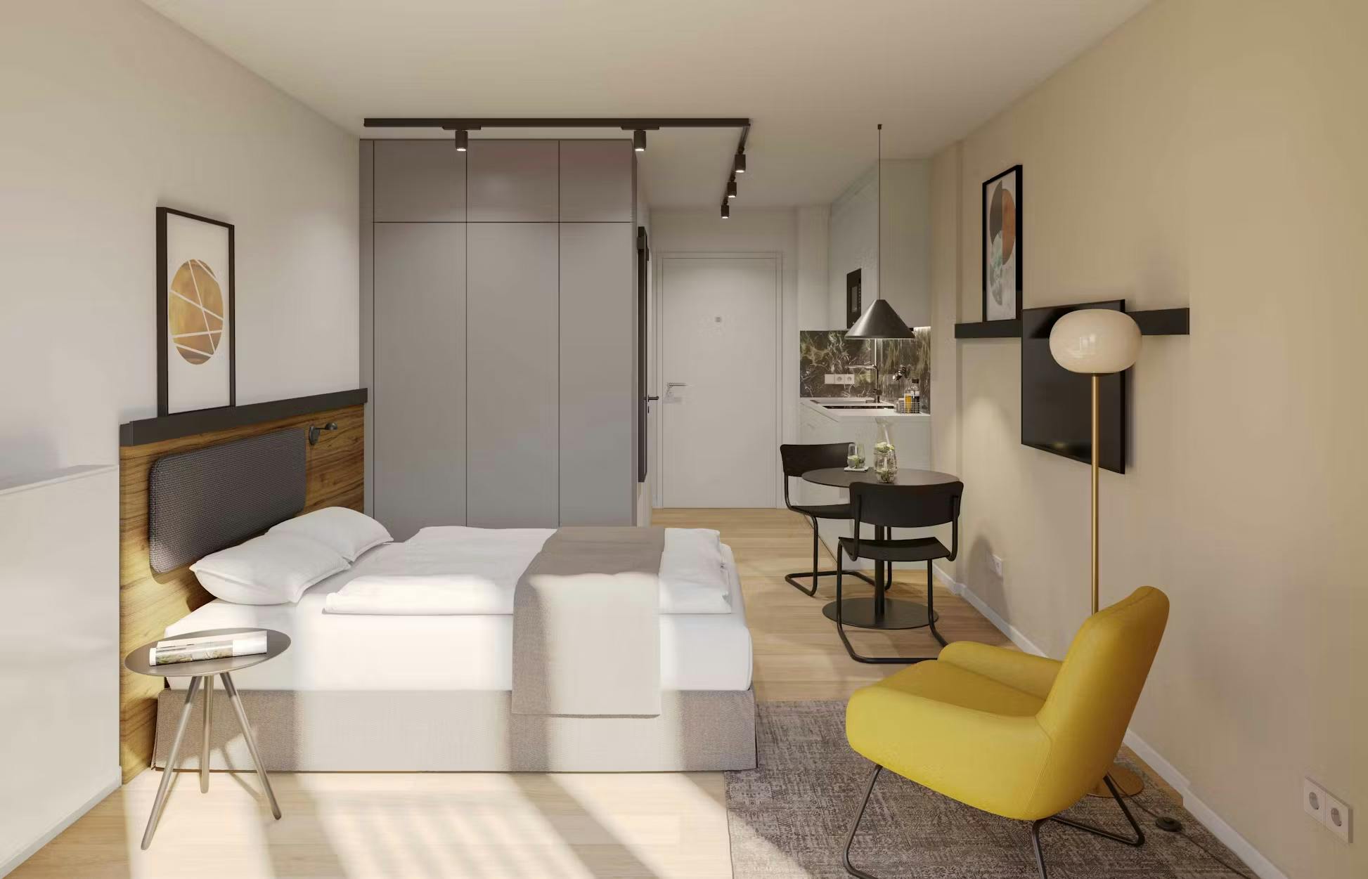 Studio à louer pour 1 349 €/mois à Berlin, Warburgzeile