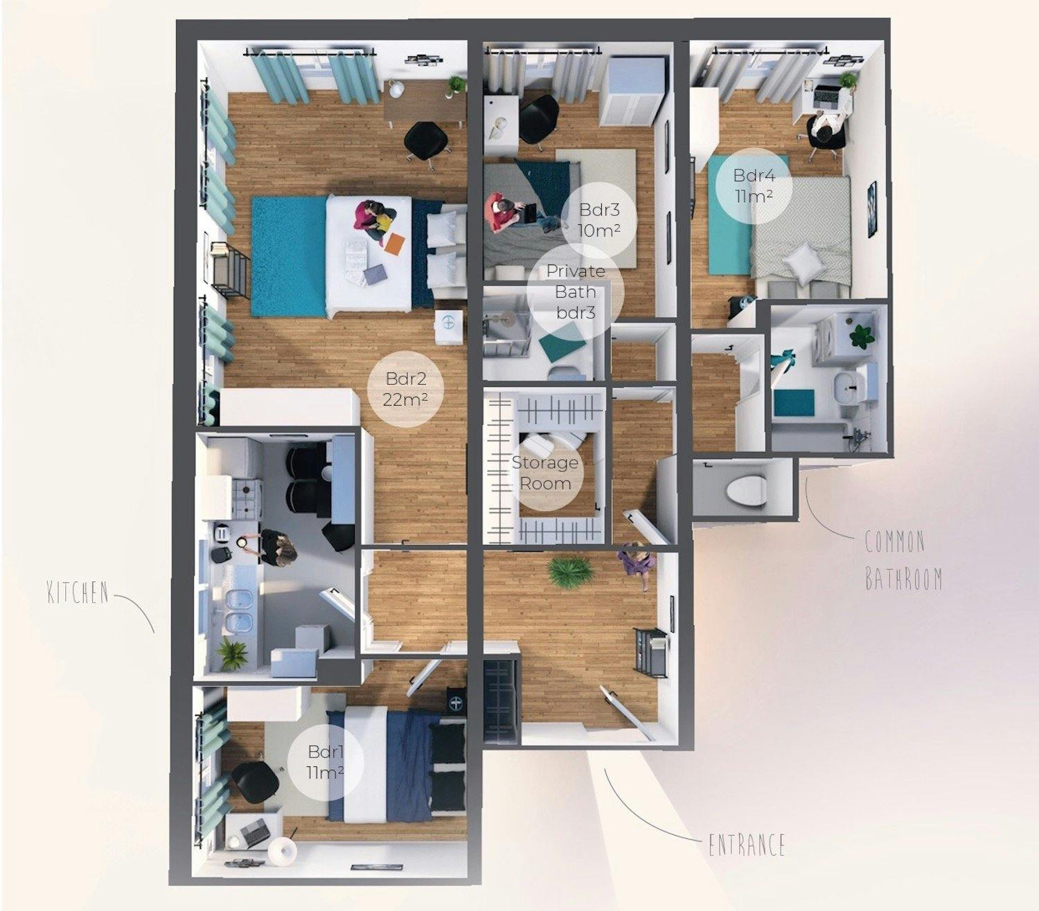 Apartment Paris, 80m² — photo 9