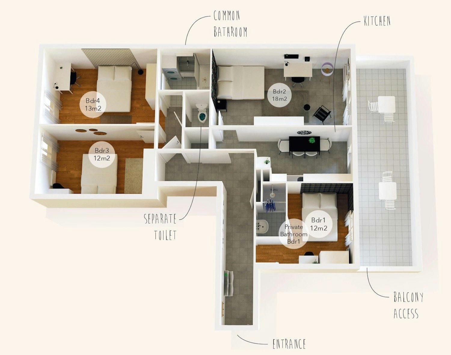 Apartment Vénissieux, 83m² — photo 30