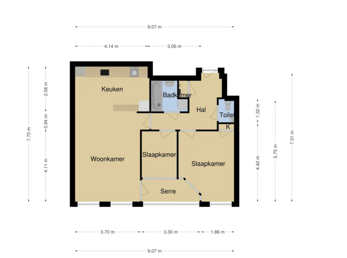 2-Bedroom Apartment in Pompenburg, Rotterdam (1064740) DOCUMENTATION