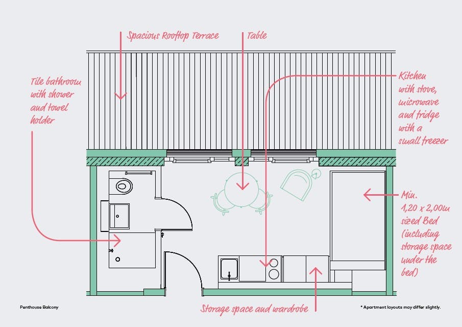 Apartment Frankfurt Am Main, 23m² — photo 9