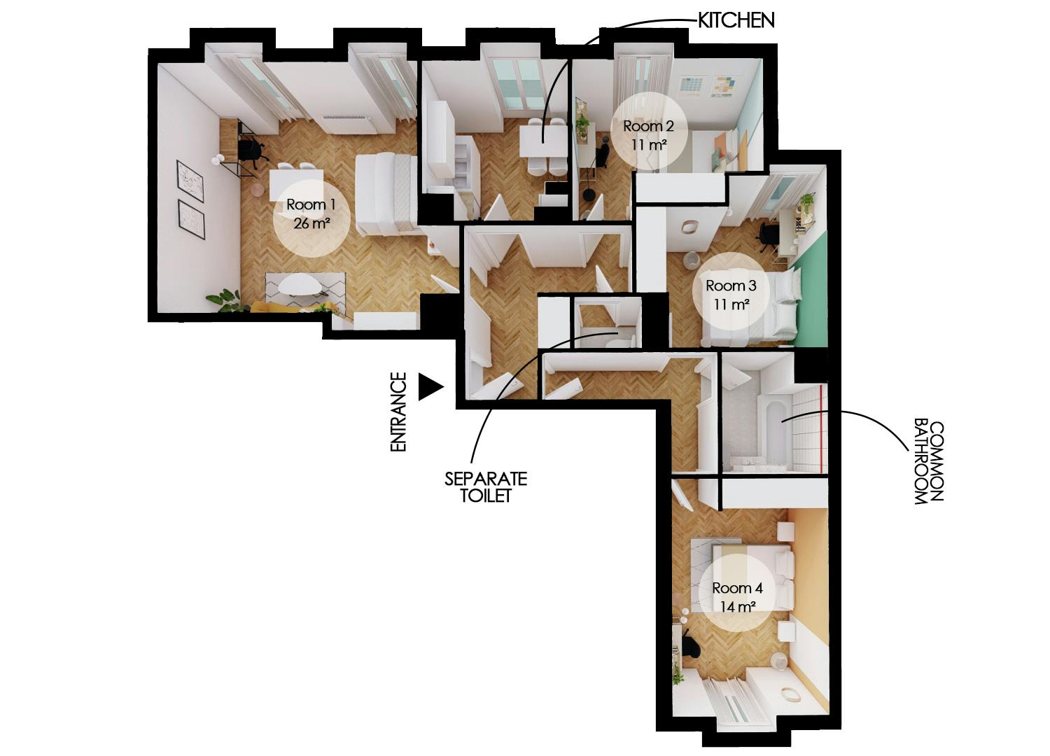 Apartment Saint-Denis, 91m² — photo 8