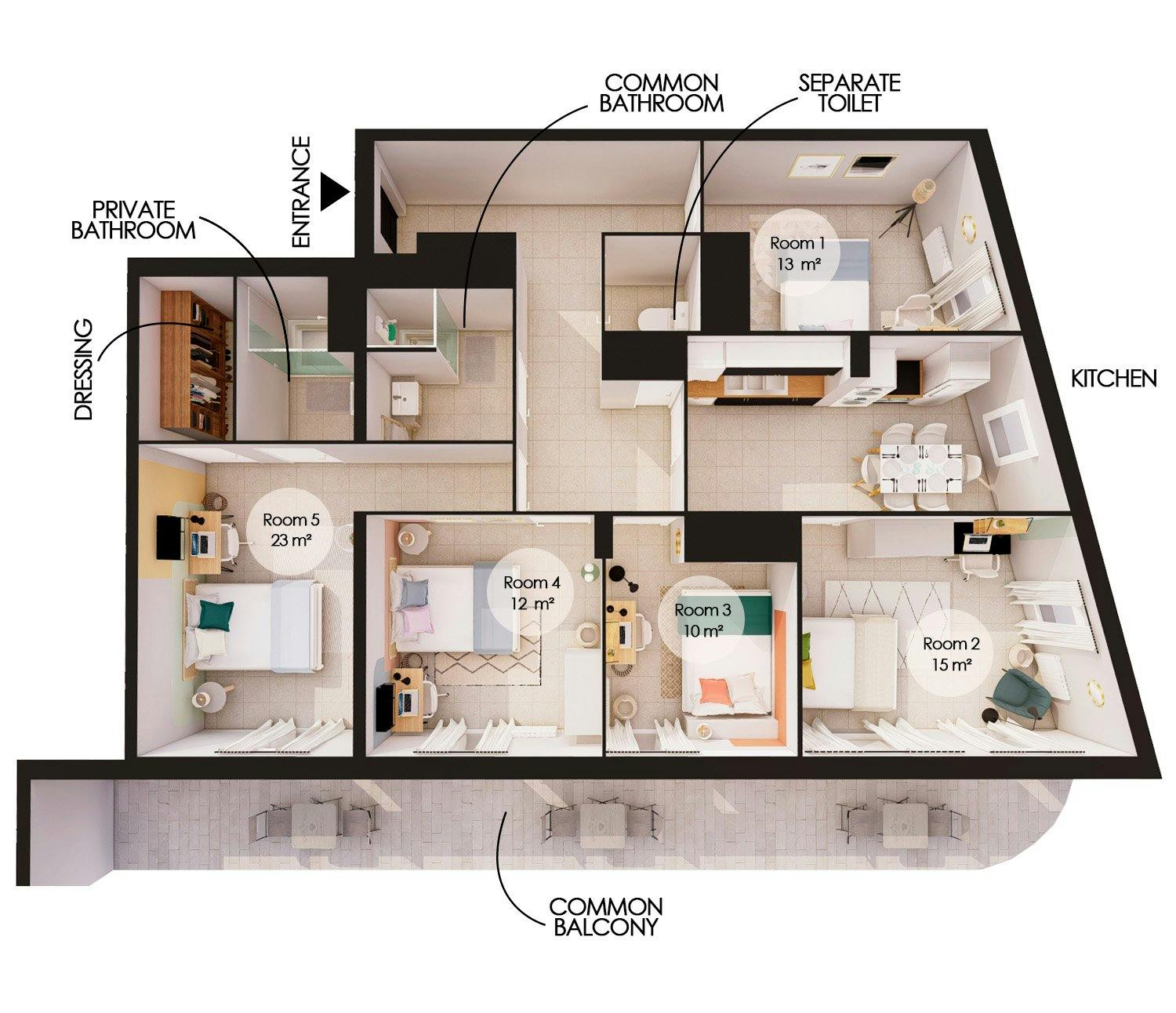 Apartment Villeurbanne, 100m² — photo 15