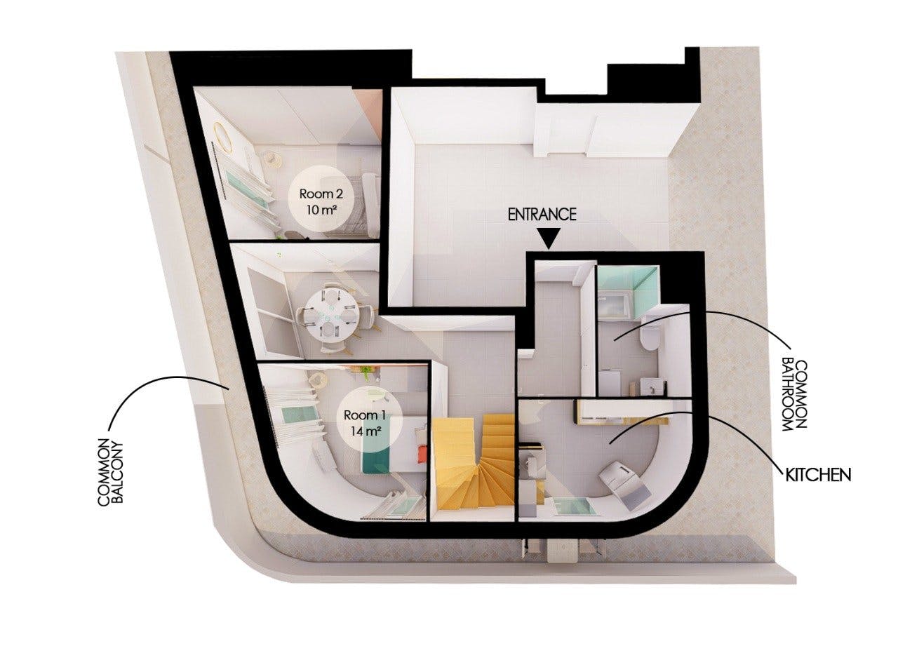 Apartment Villeurbanne, 148m² — photo 22