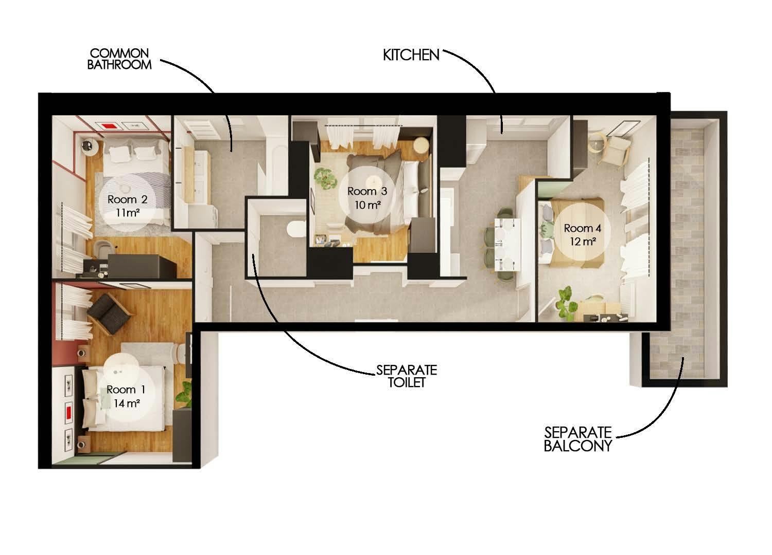 Apartment Schiltigheim, 73m² — photo 9