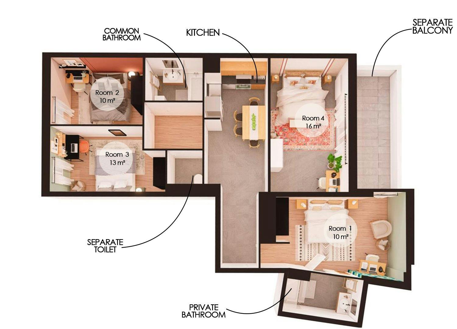 Apartment Schiltigheim, 85m² — photo 26