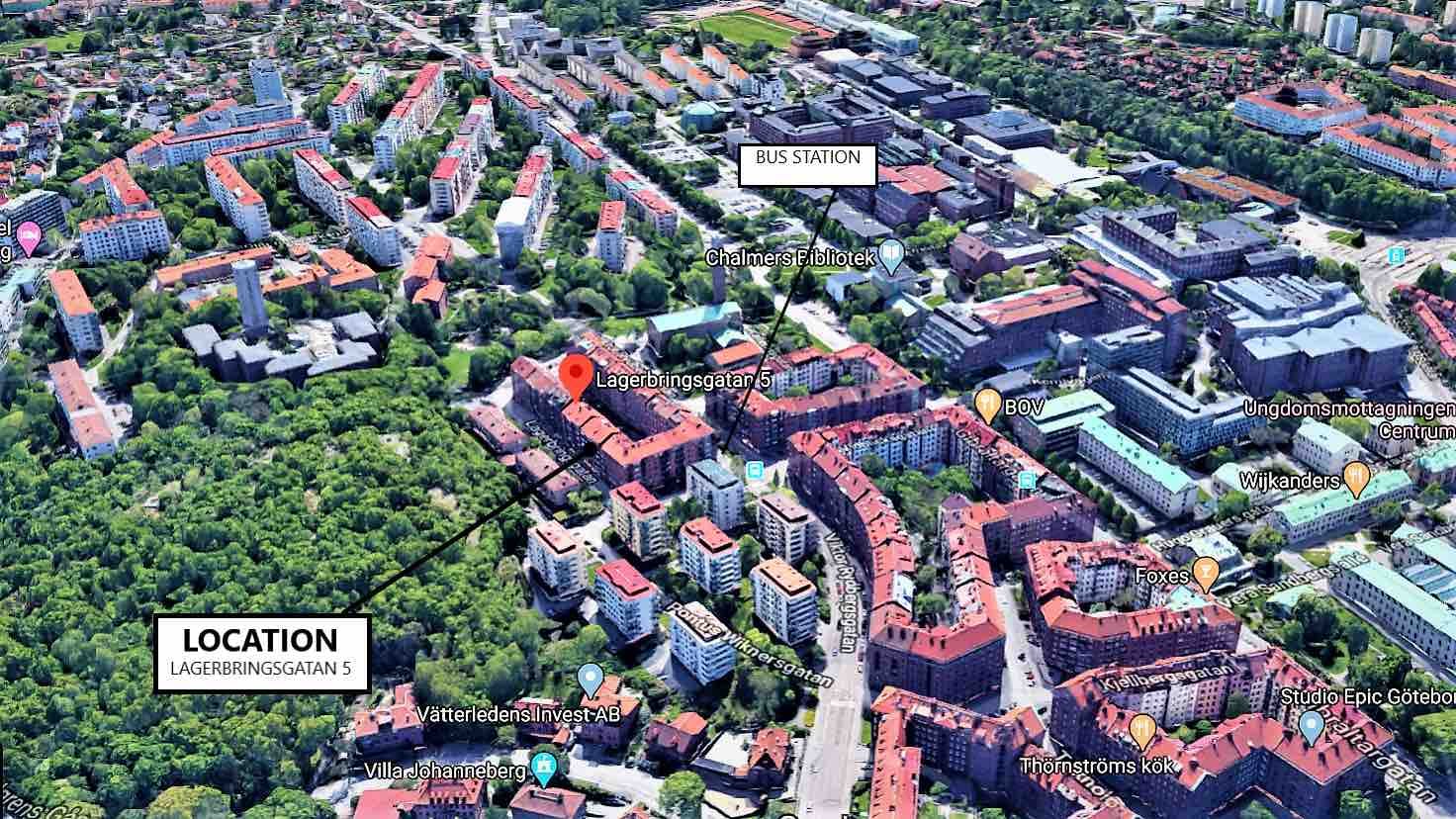 Студия сдается в аренду за 10 502 SEK в месяц в Göteborg, Lagerbringsgatan
