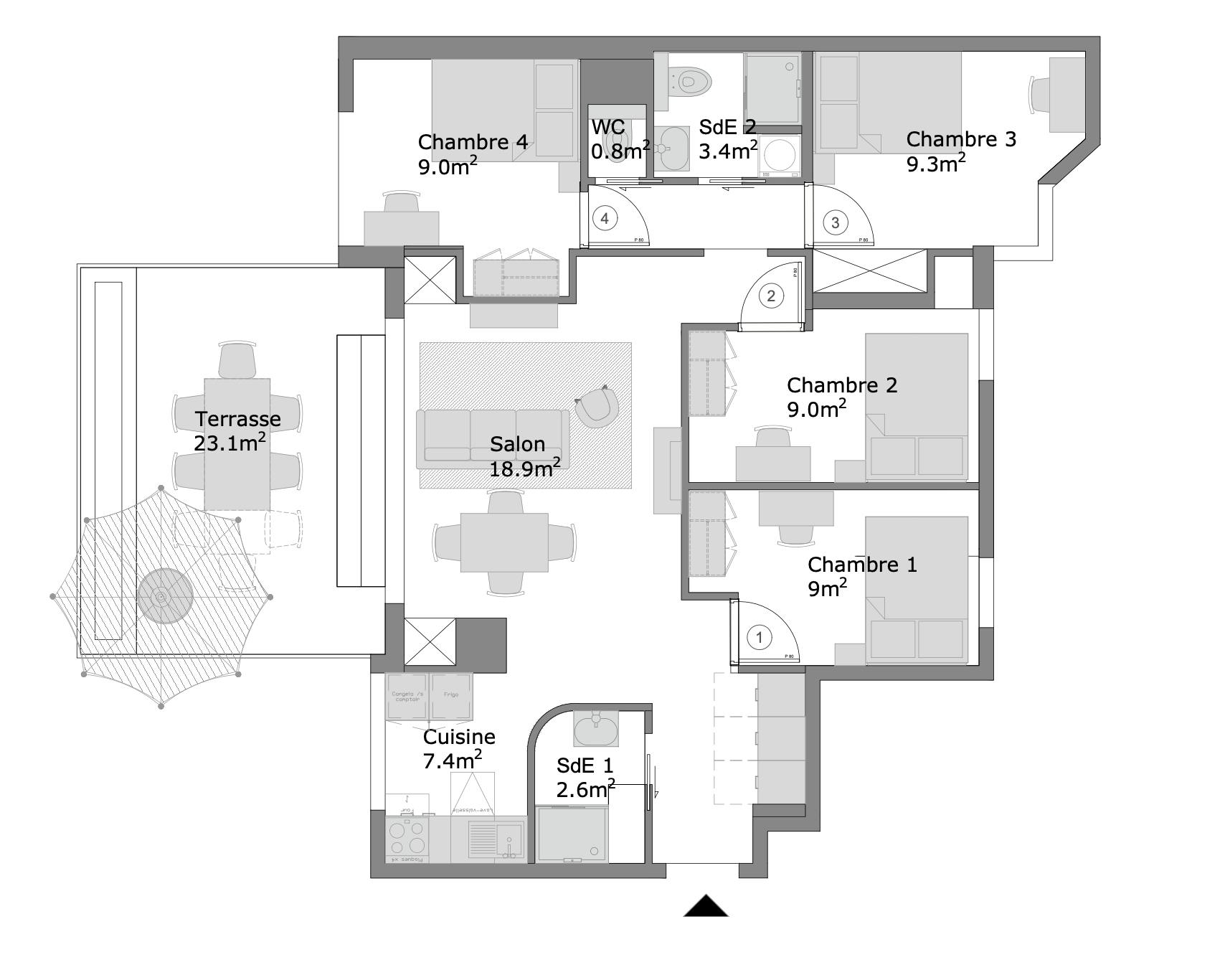 Apartment Guyancourt, 80m² — photo 50