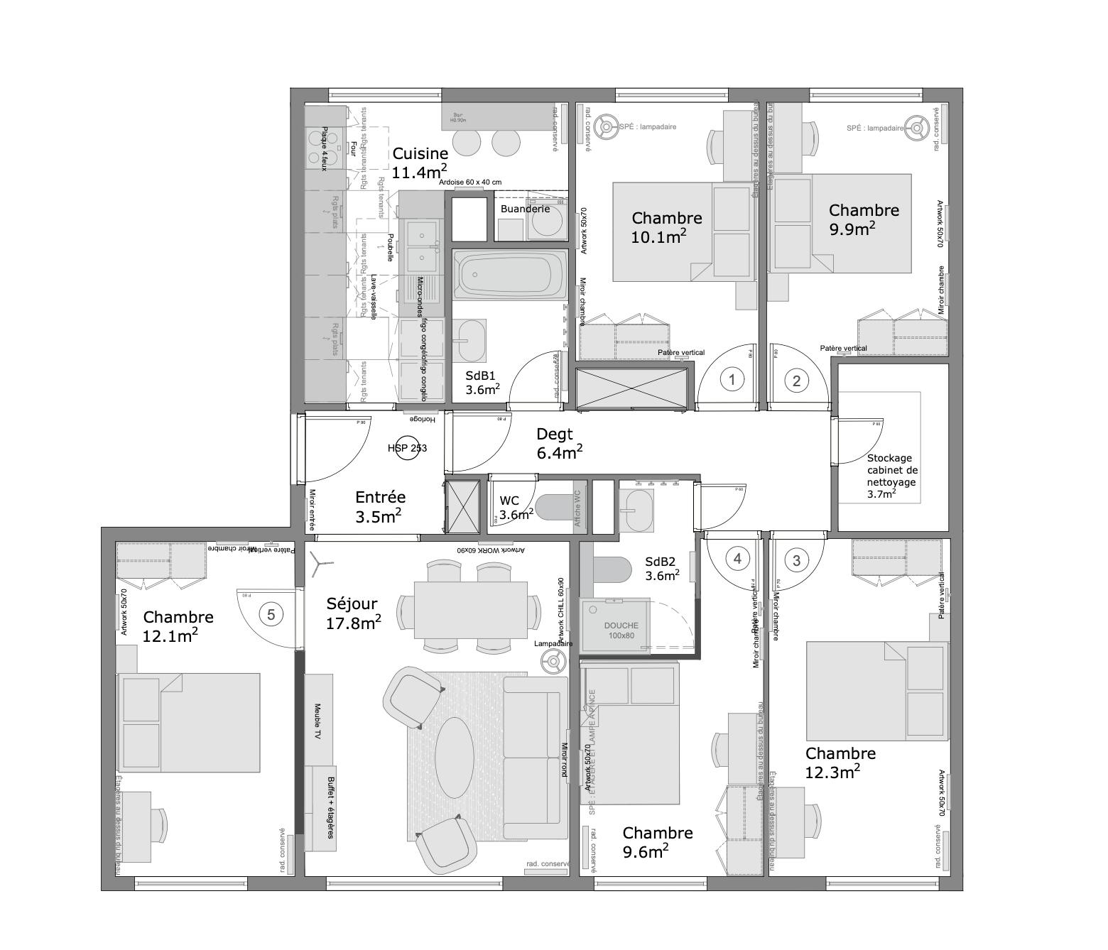 Single room Cergy, 12m² — photo 95