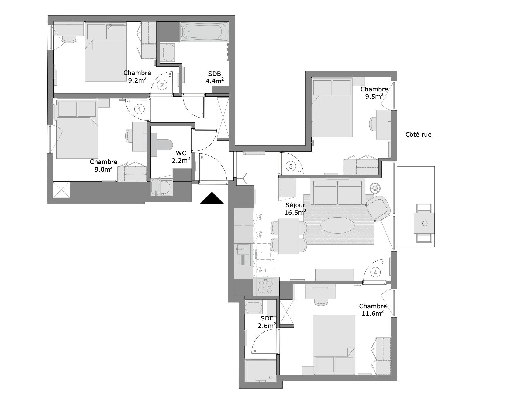 Apartment La Garenne-Colombes, 75m² — photo 8
