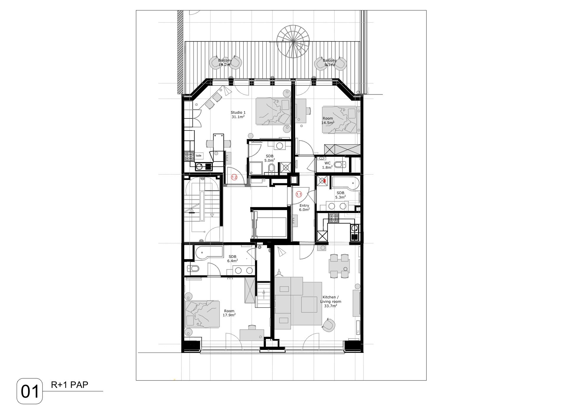 Apartment Brussels, 36m² — photo 232