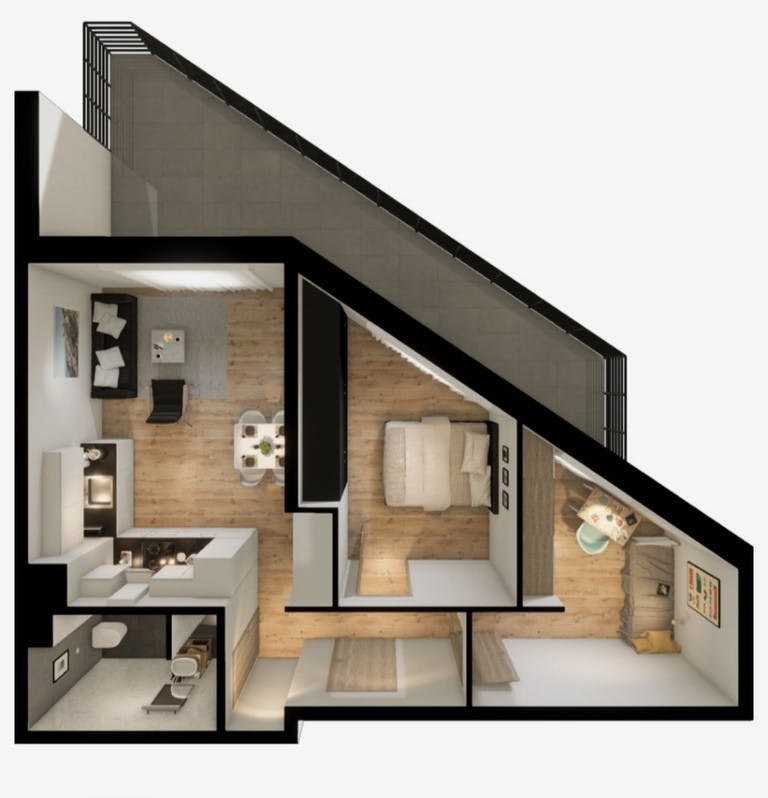 Apartment Kraków, 56m² — photo 1