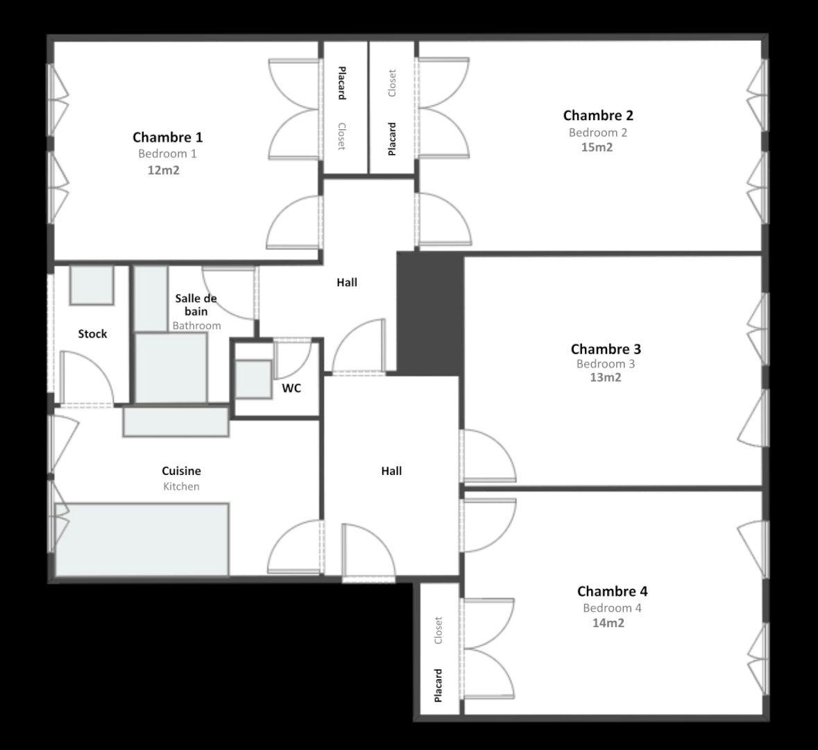 Apartment Lyon, 78m² — photo 9