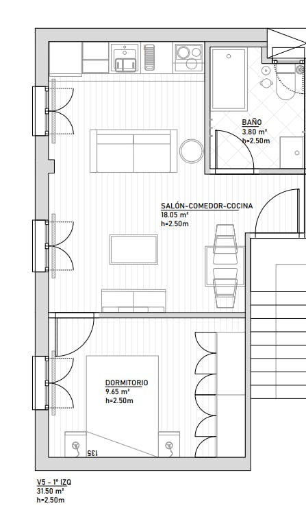Apartment Madrid, 32m² — photo 6