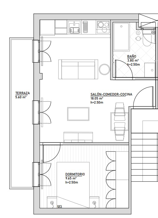 Apartment Madrid, 37m² — photo 7