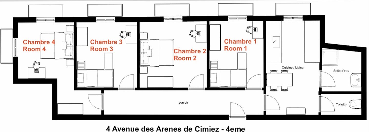 Room For Rent In Nice, Avenue Des Arènes De Cimiez 