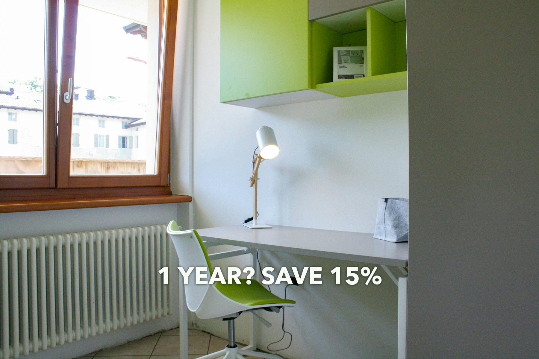 Private room for rent for €760 per month in Trento, Via Tomaso Gar