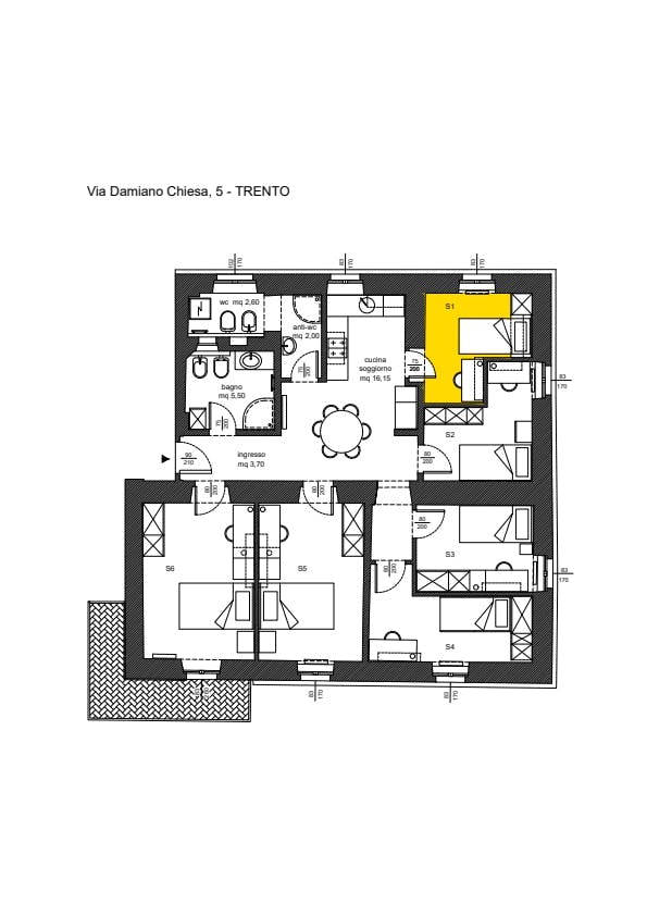Single room Trento, 1 bed, 9m² — photo 176