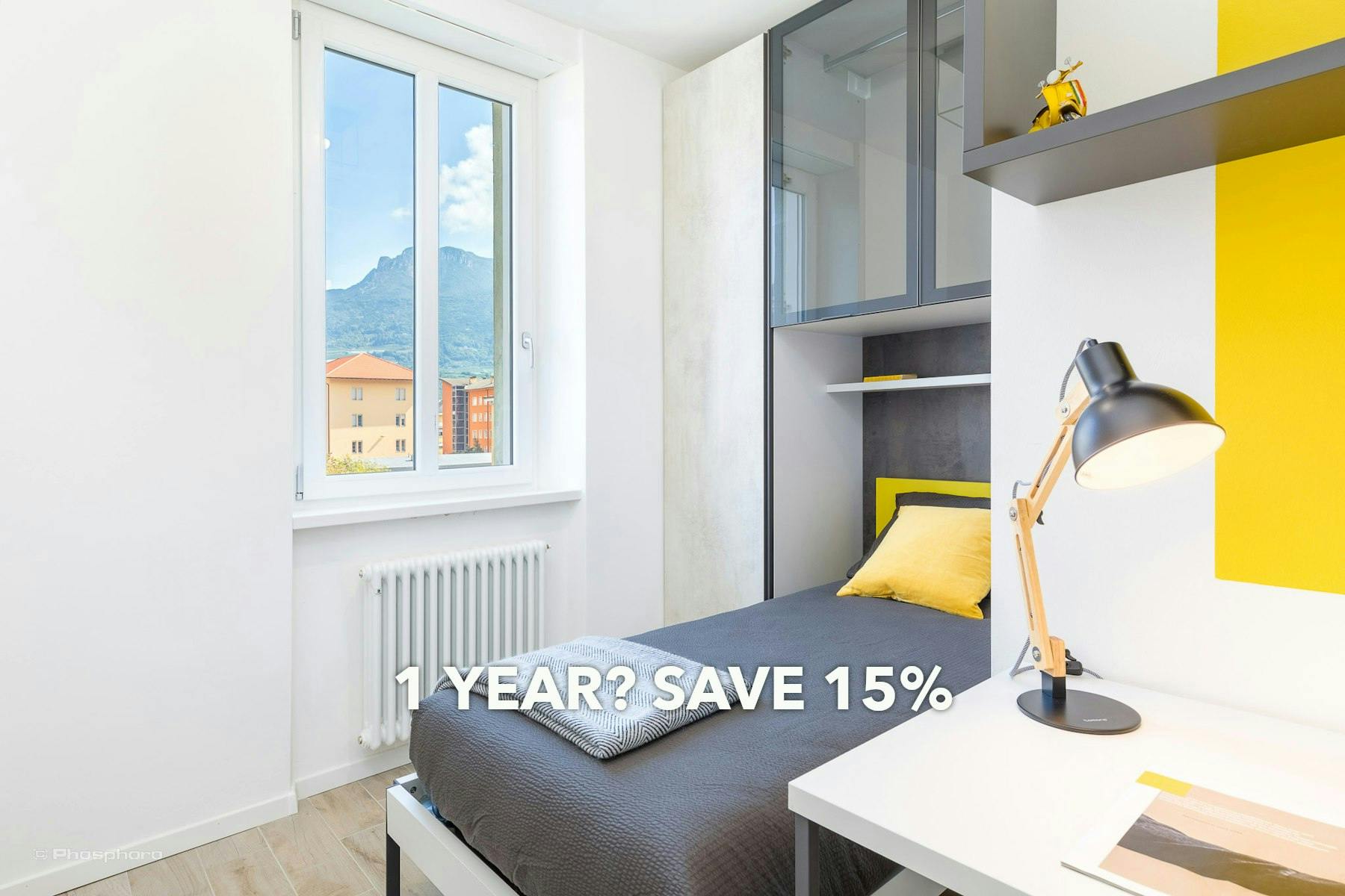 Private room for rent for €670 per month in Trento, Via Damiano Chiesa