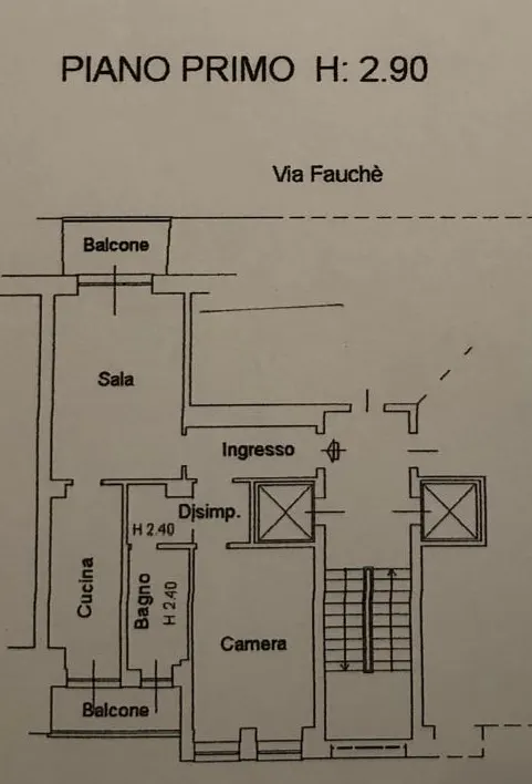 1-Bedroom Apartment in Via Giovanni Battista Fauchè, Milan (1191915) DOCUMENTATION