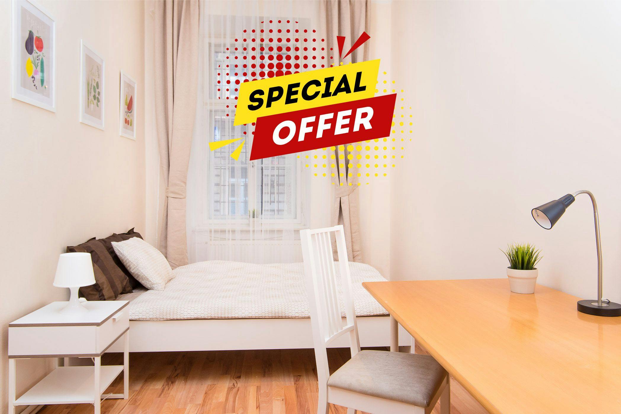 Private room for rent for CZK 17,000 per month in Prague, Vltavská