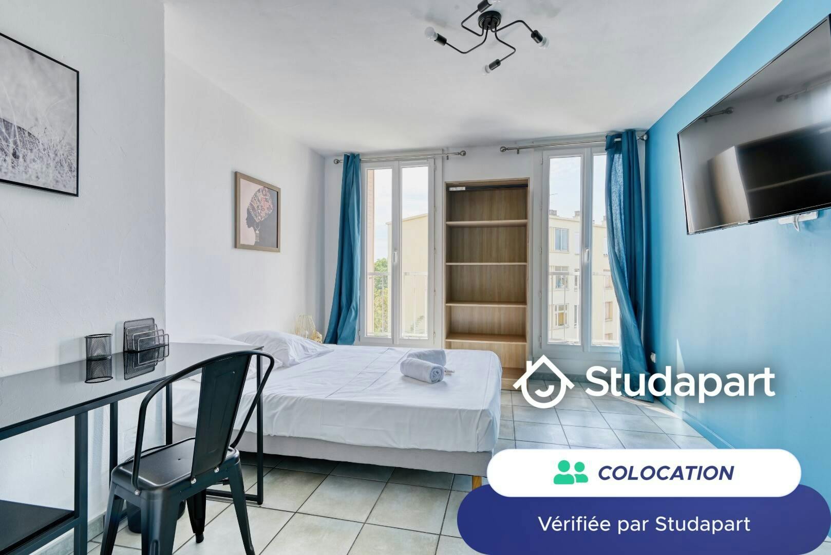 Private room for rent for €600 per month in Marseille, Boulevard Romain Rolland