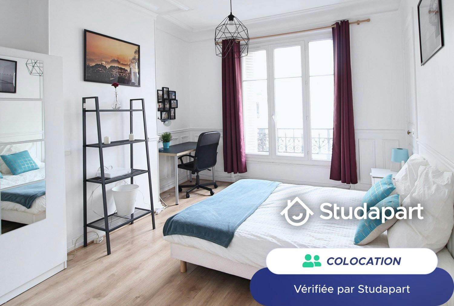 Private room for rent for €910 per month in Paris, Cité de la Chapelle