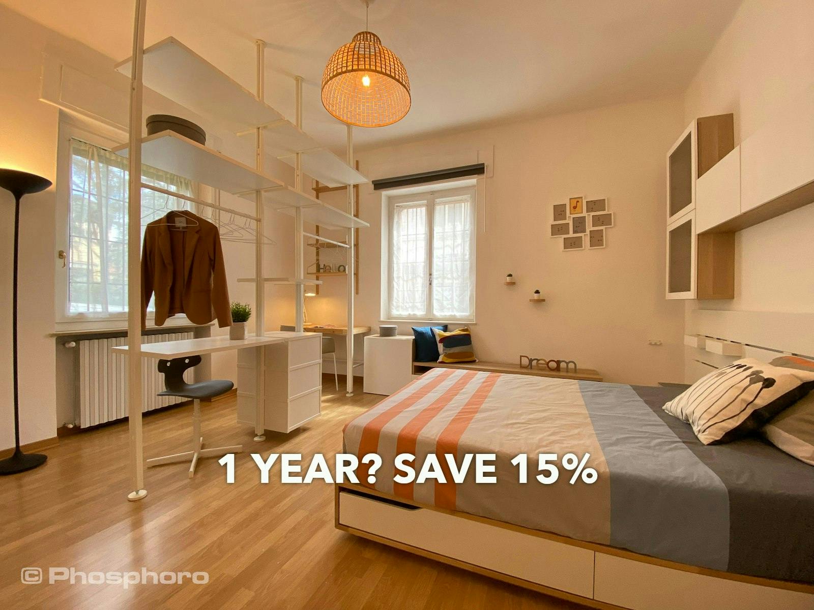 Single room Verona, 1 bed, 17m² — photo 249