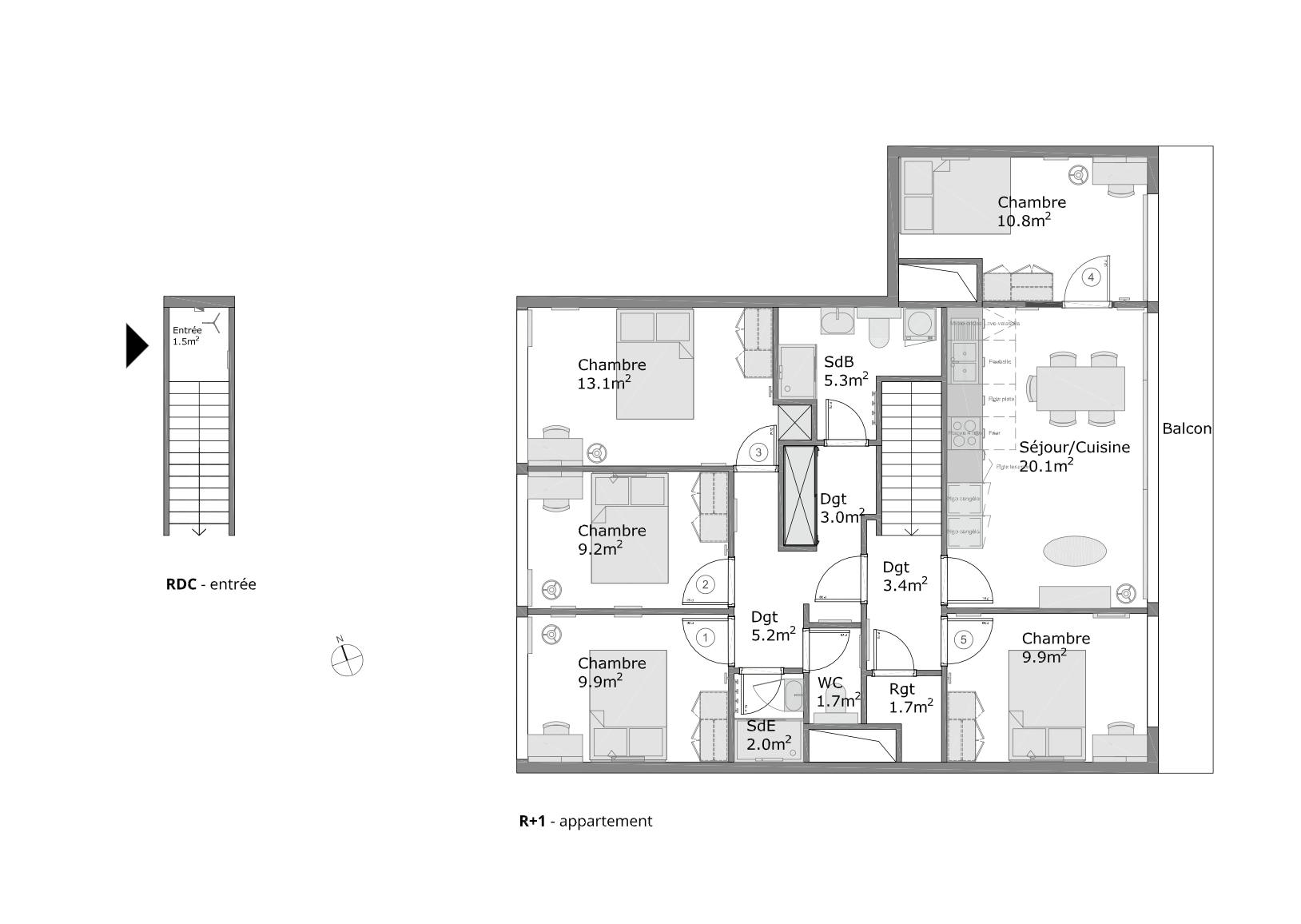 Apartment Nanterre, 95m² — photo 73