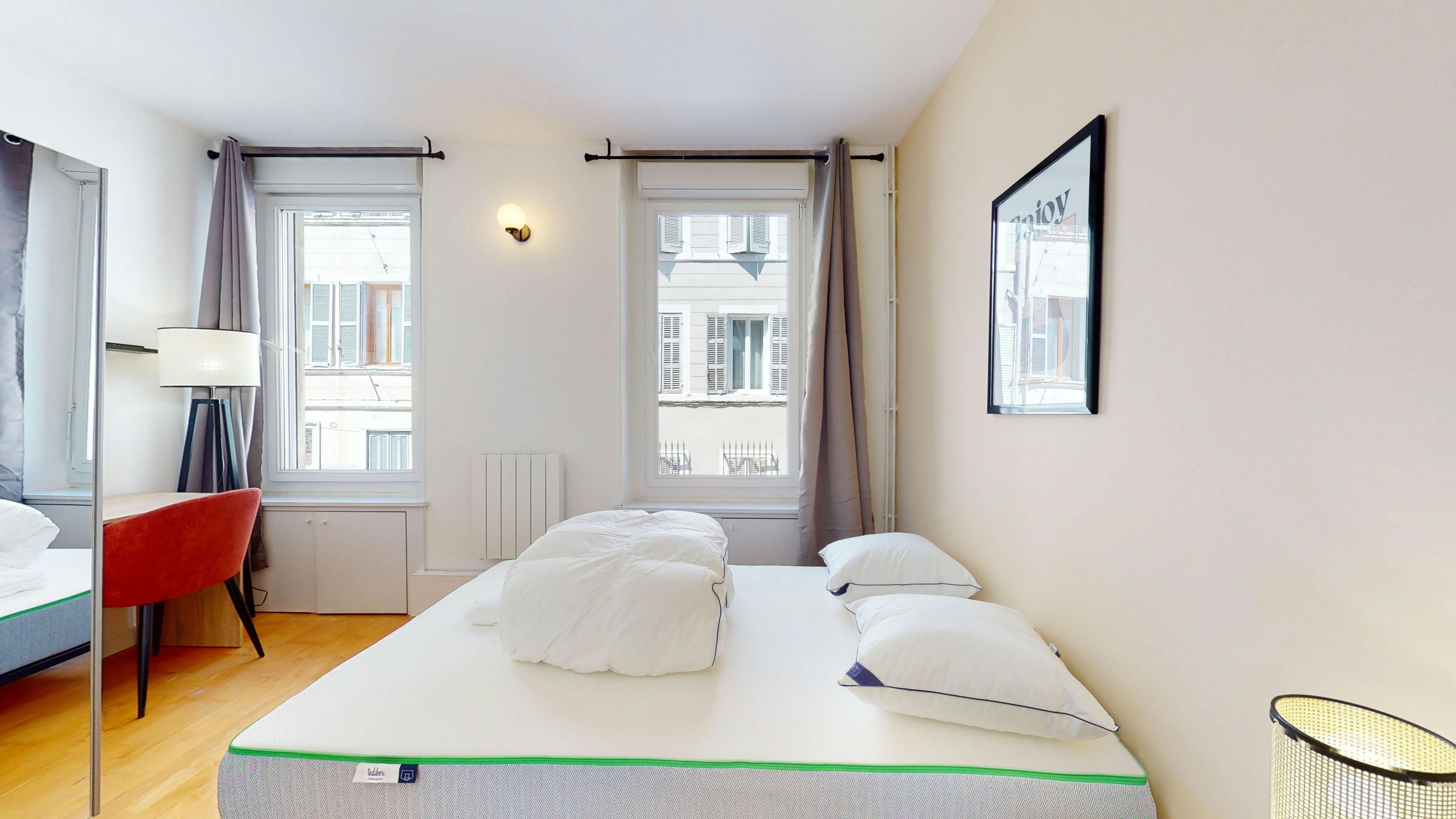 Privé kamer te huur voor € 654 per maand in Marseille, Rue de l'Olivier