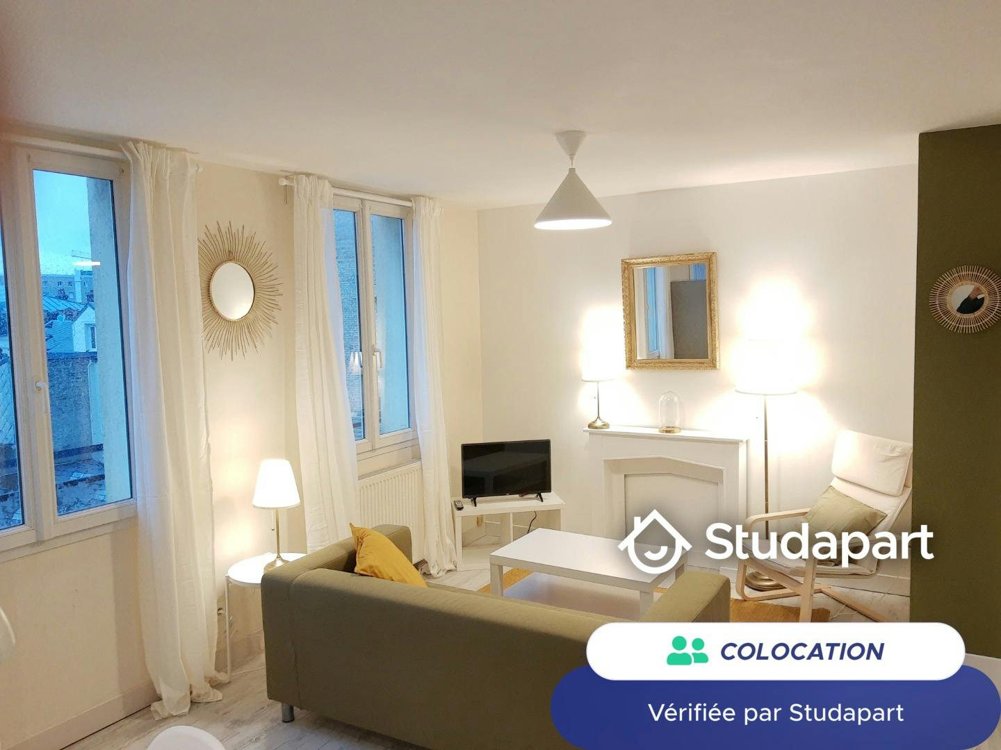 Quarto privado para alugar por € 450 por mês em Le Havre, Rue Bourdaloue