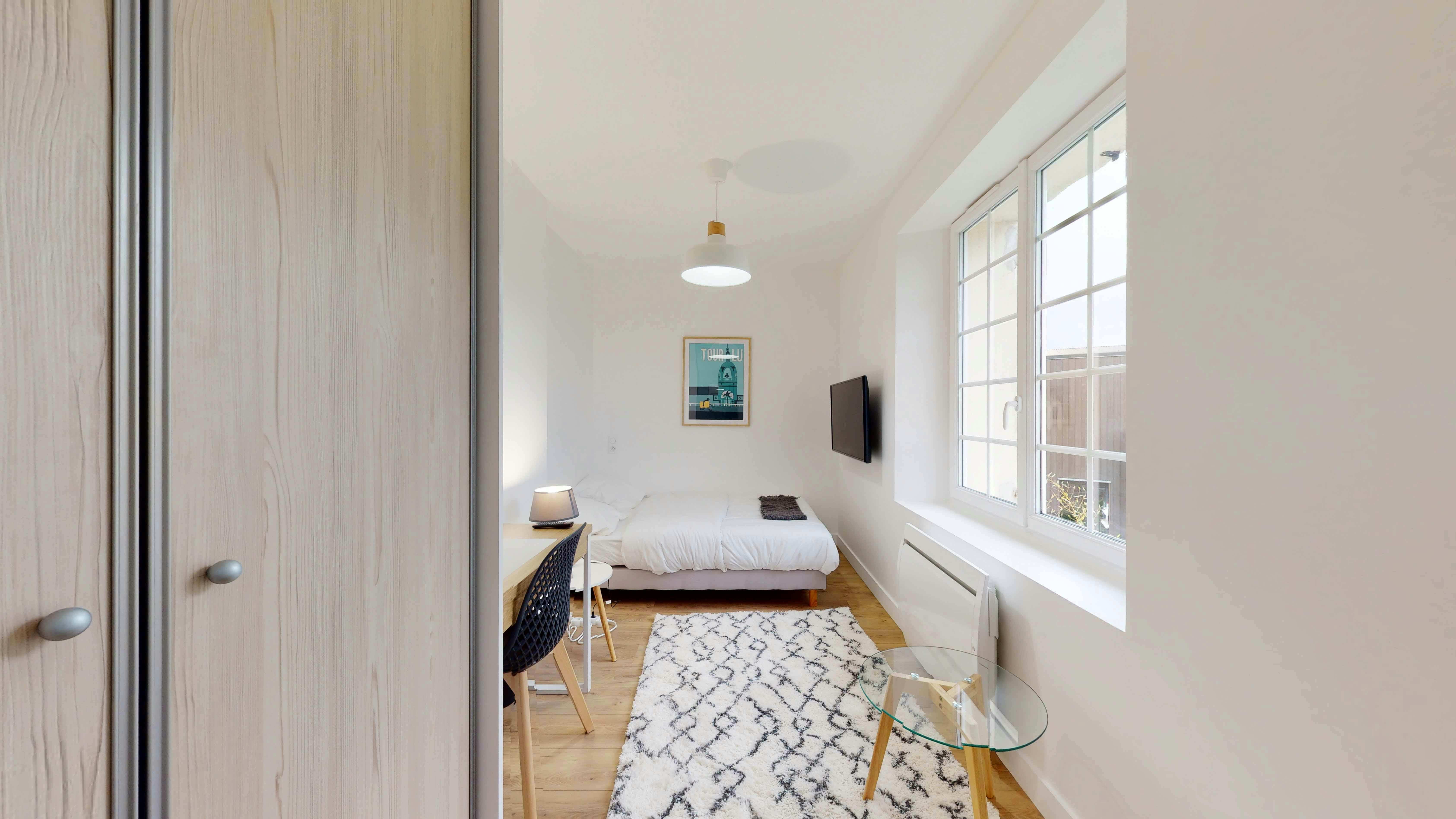 Chambre privée à louer pour 550 €/mois à Nantes, Rue de la Bertinière