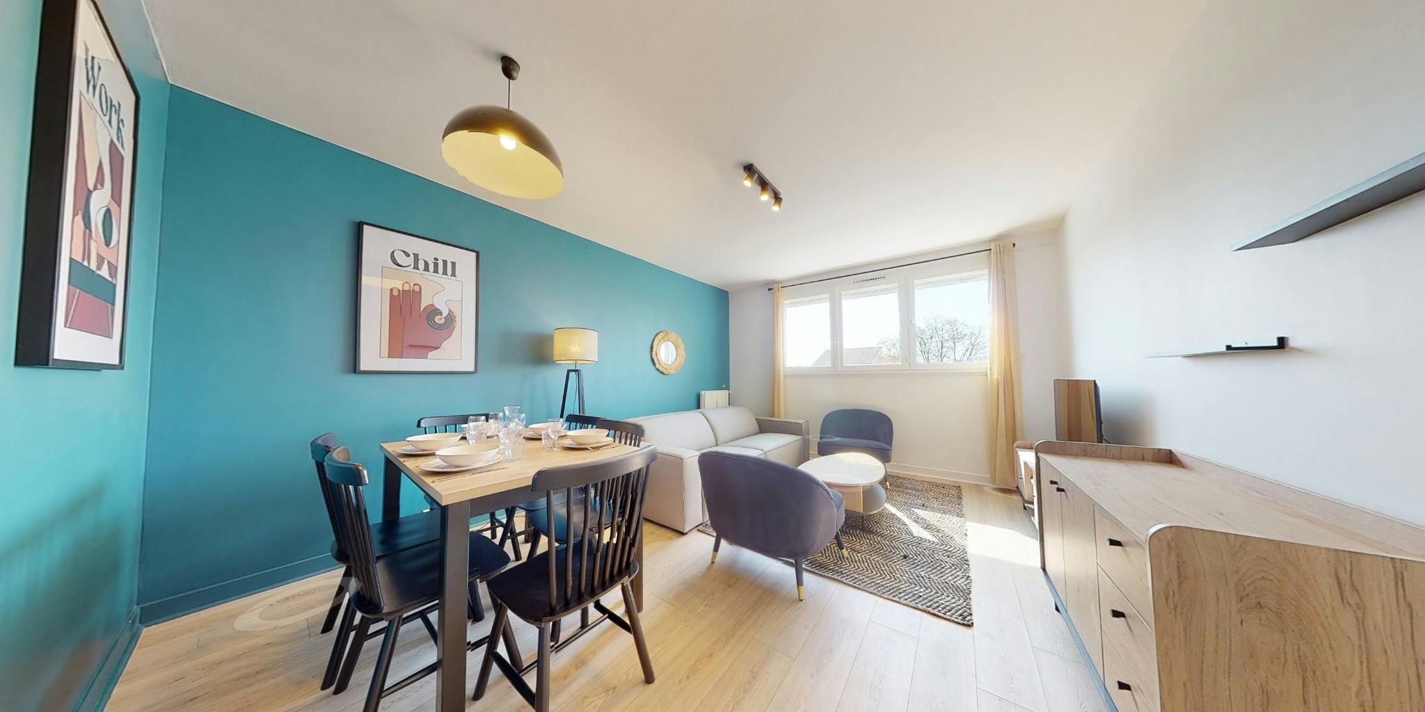 Privé kamer te huur voor € 580 per maand in Cergy, Les Touleuses Brunes