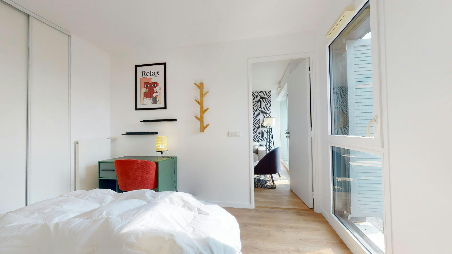 Privat rum att hyra för 580 € i månaden i Cergy, Les Touleuses Brunes