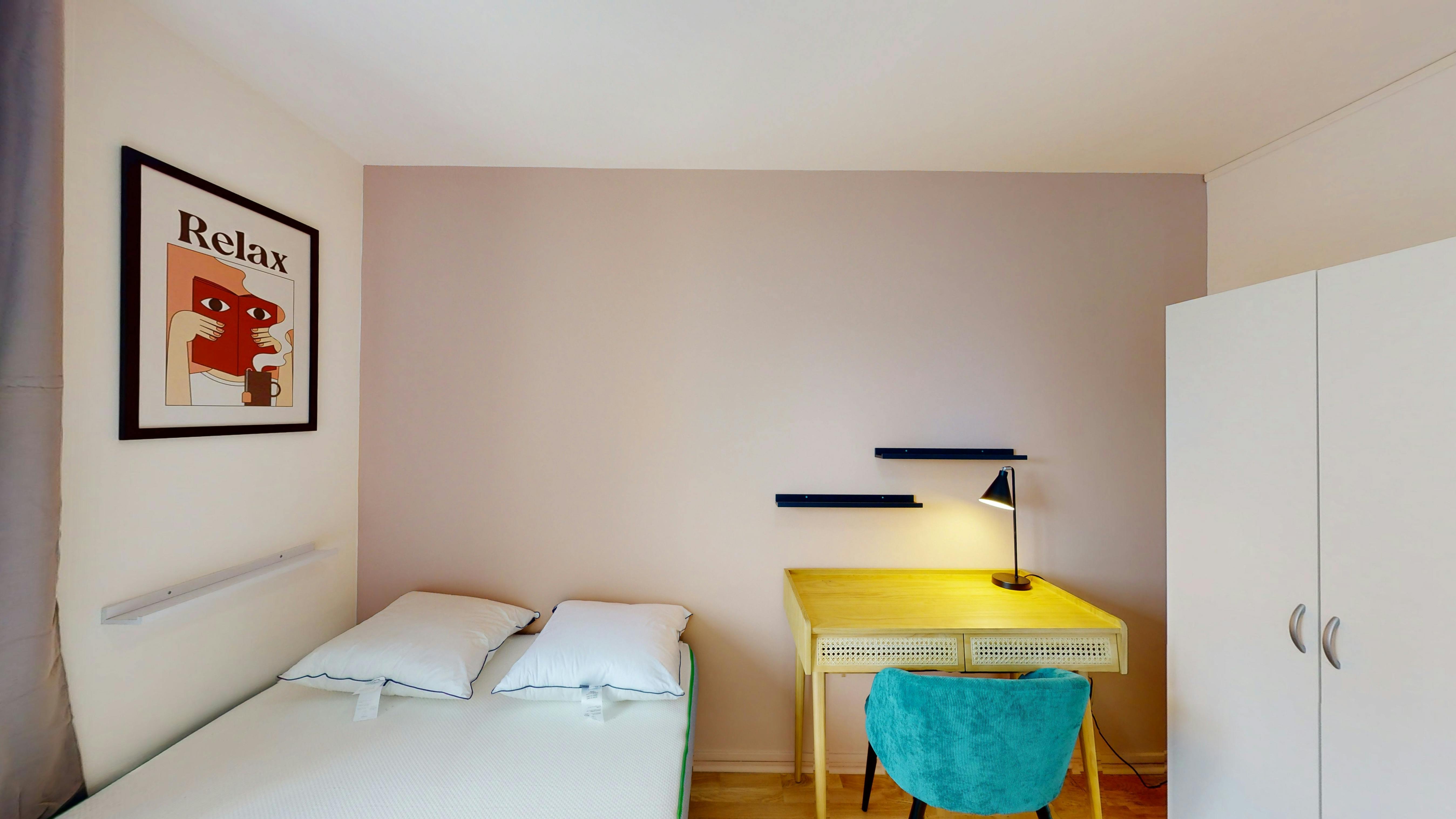 Single room Bordeaux, 9m² — photo 196