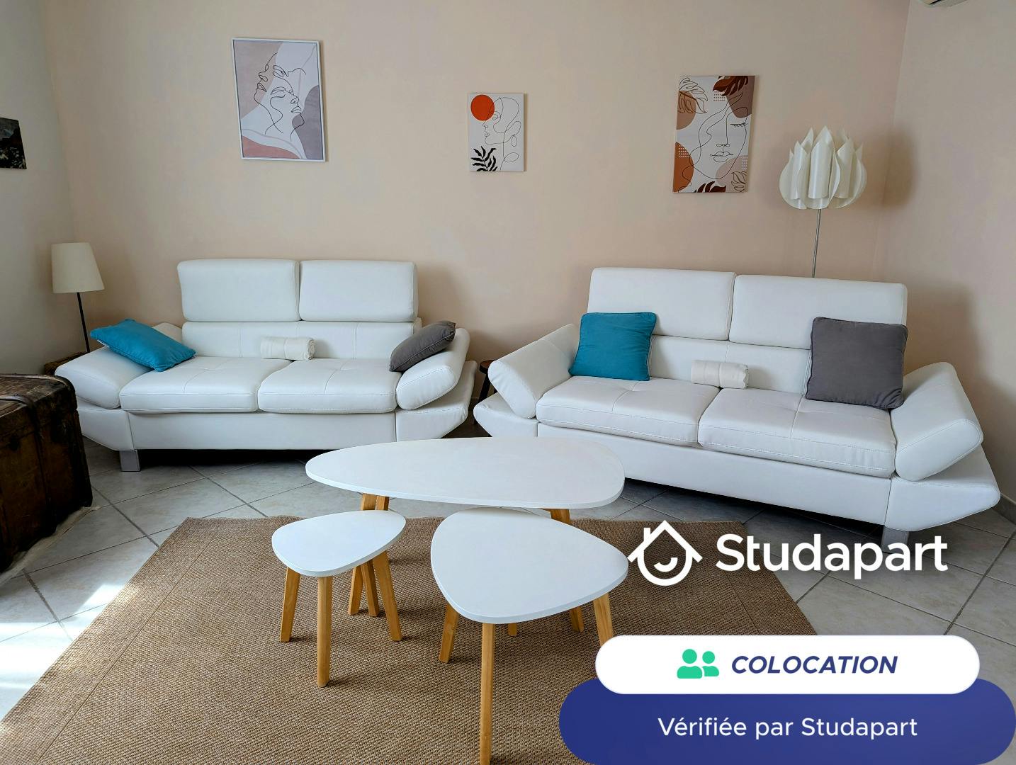 Privat rum att hyra för 530 € i månaden i Vallauris, Avenue du Stade