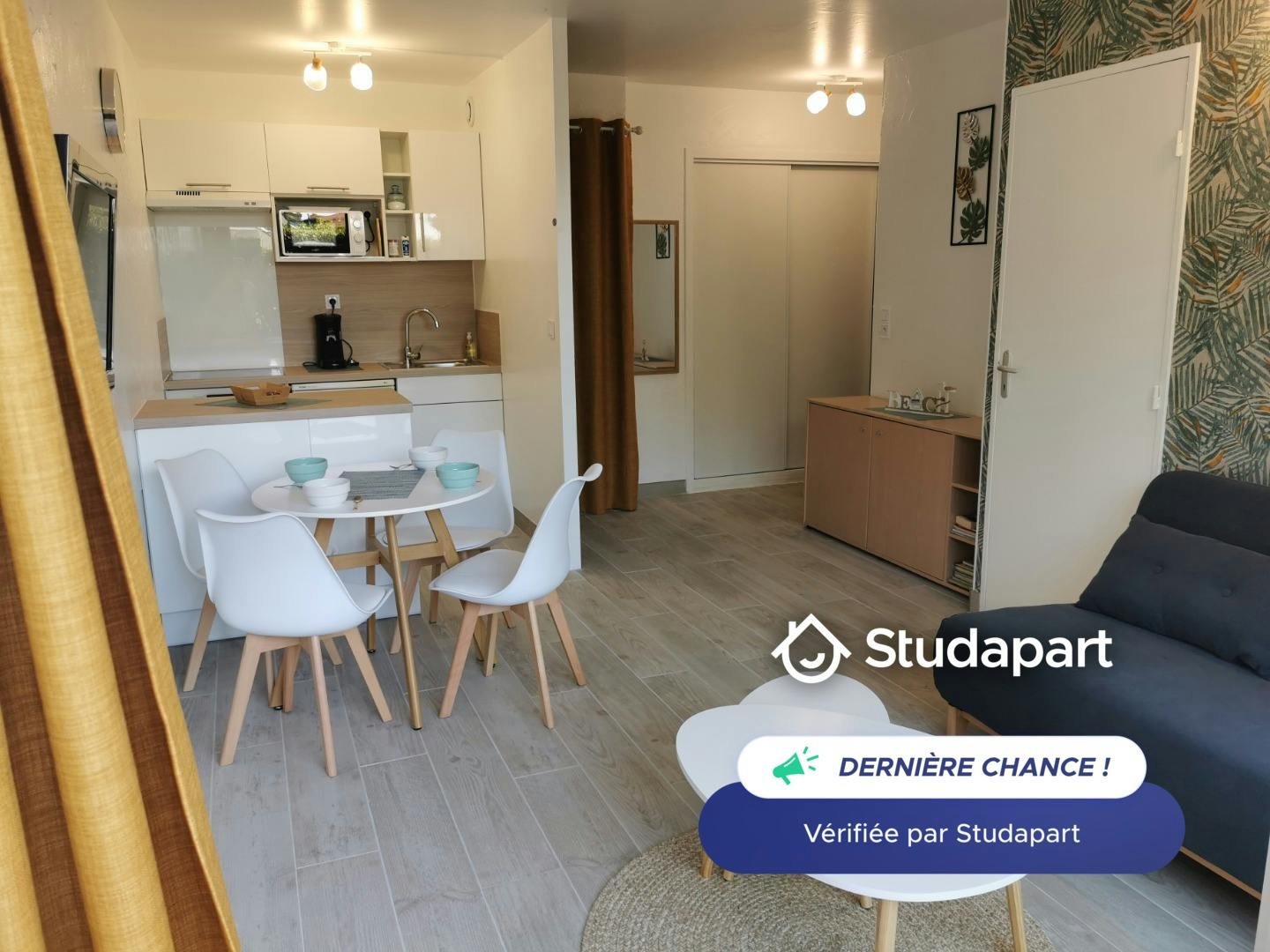 Apartament de închiriat pentru 650 EUR pe lună în Caen, Résidence de la Roseraie