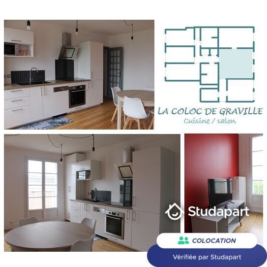 Private room for rent for €350 per month in Le Havre, Place Jean Maridor