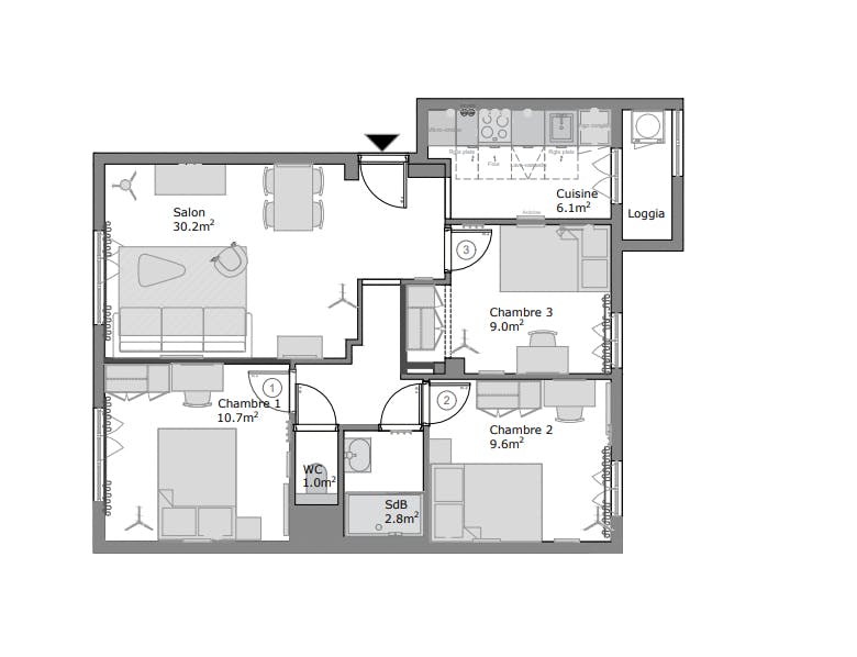 Single room Marseille, 9m² — photo 36