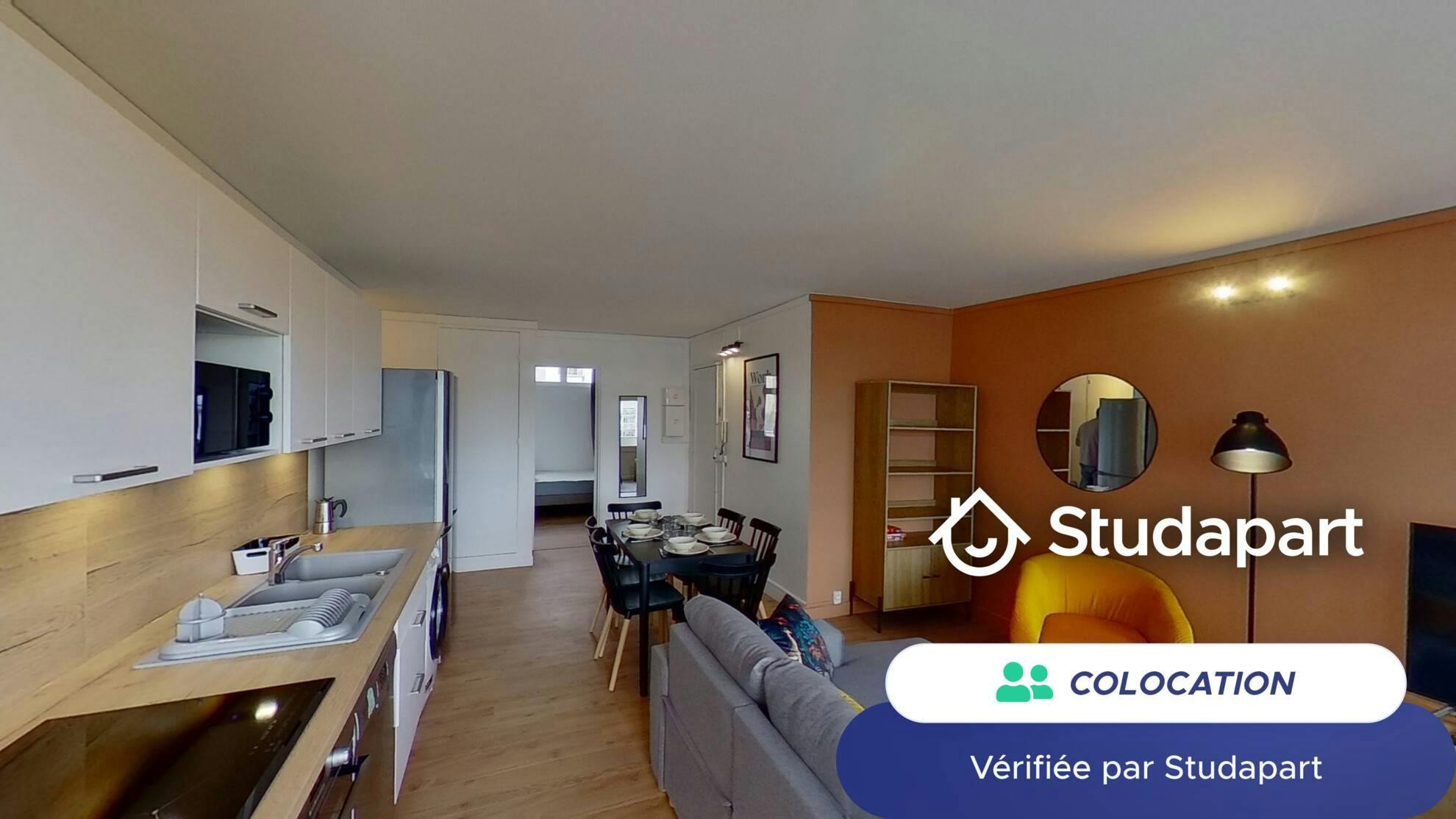 Private room for rent on Rue du Borrégo, Paris - Vue 3