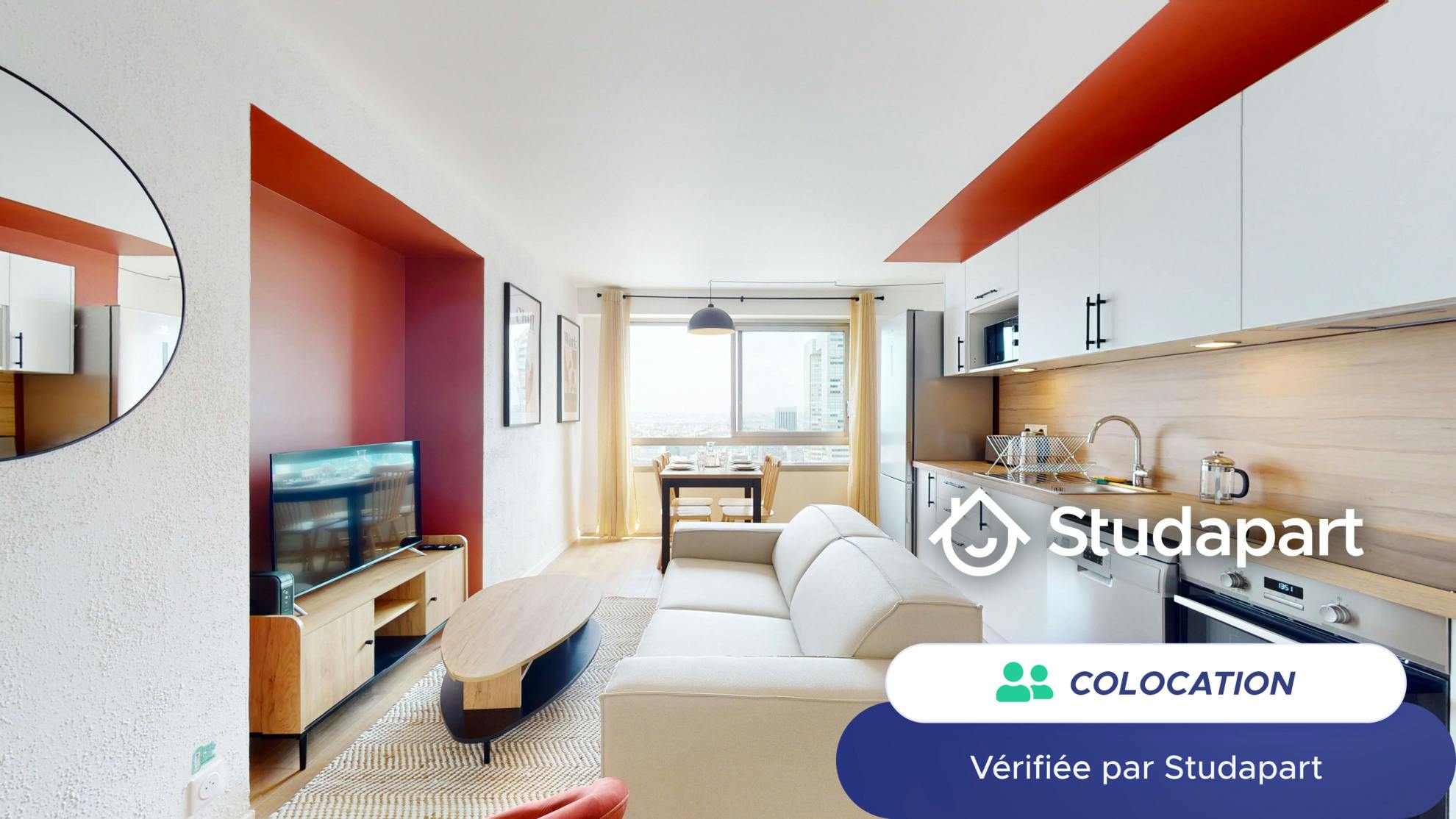 Private room for rent for €938 per month in Courbevoie, Square Henri Regnault