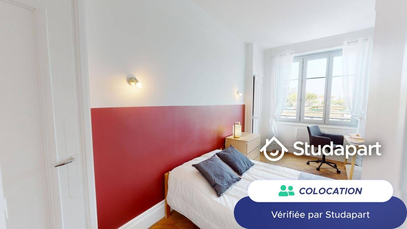 Private room for rent on Quai Perrache, Lyon