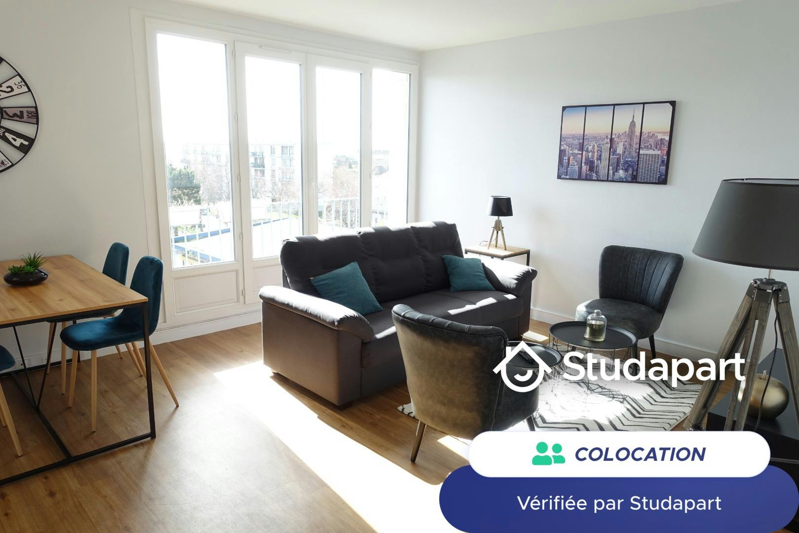 Отдельная комната сдается в аренду за 495 € в месяц в Caen, Place Venoise