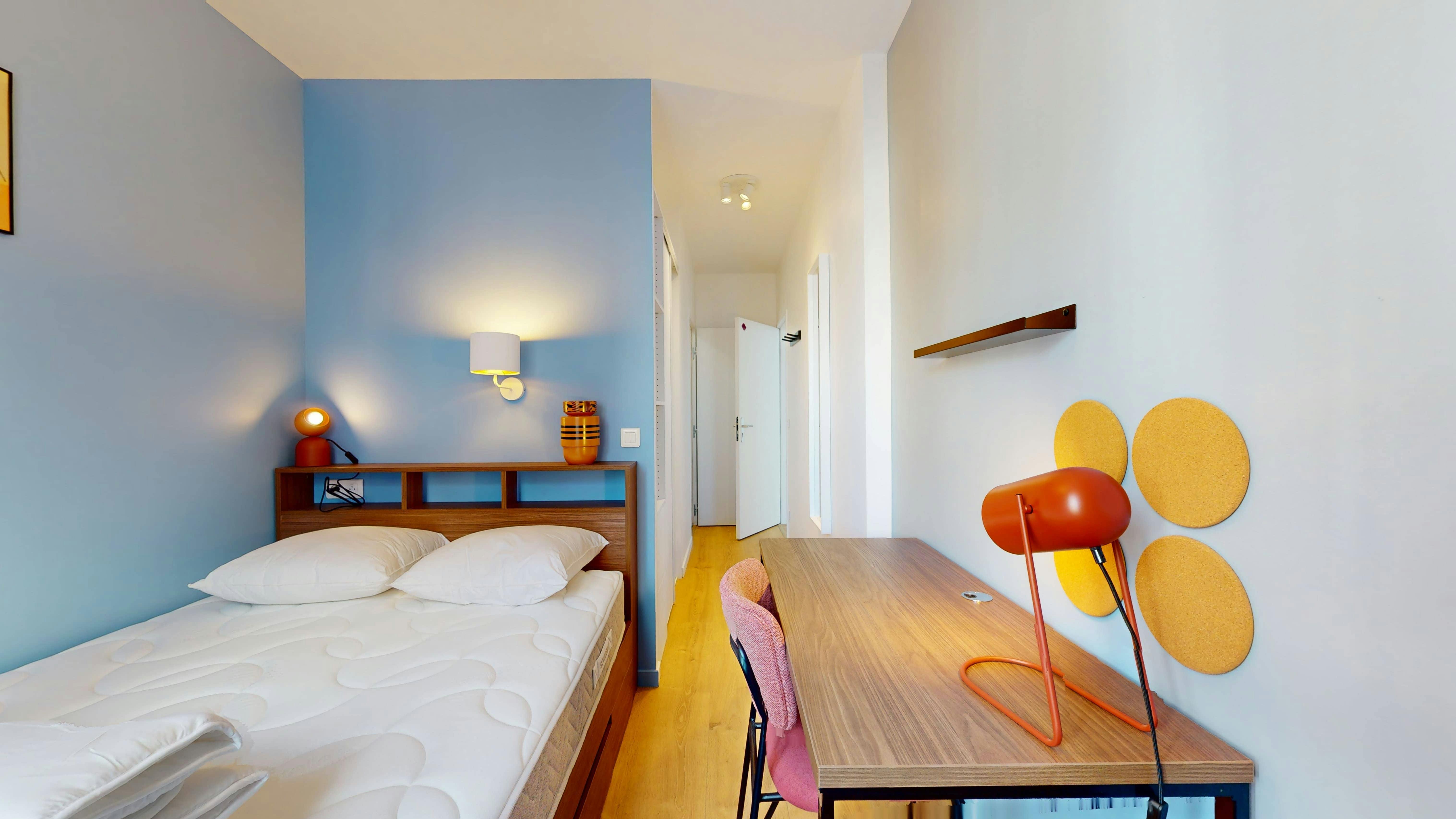 Single room Lille, 1 bed, 13m² — photo 288