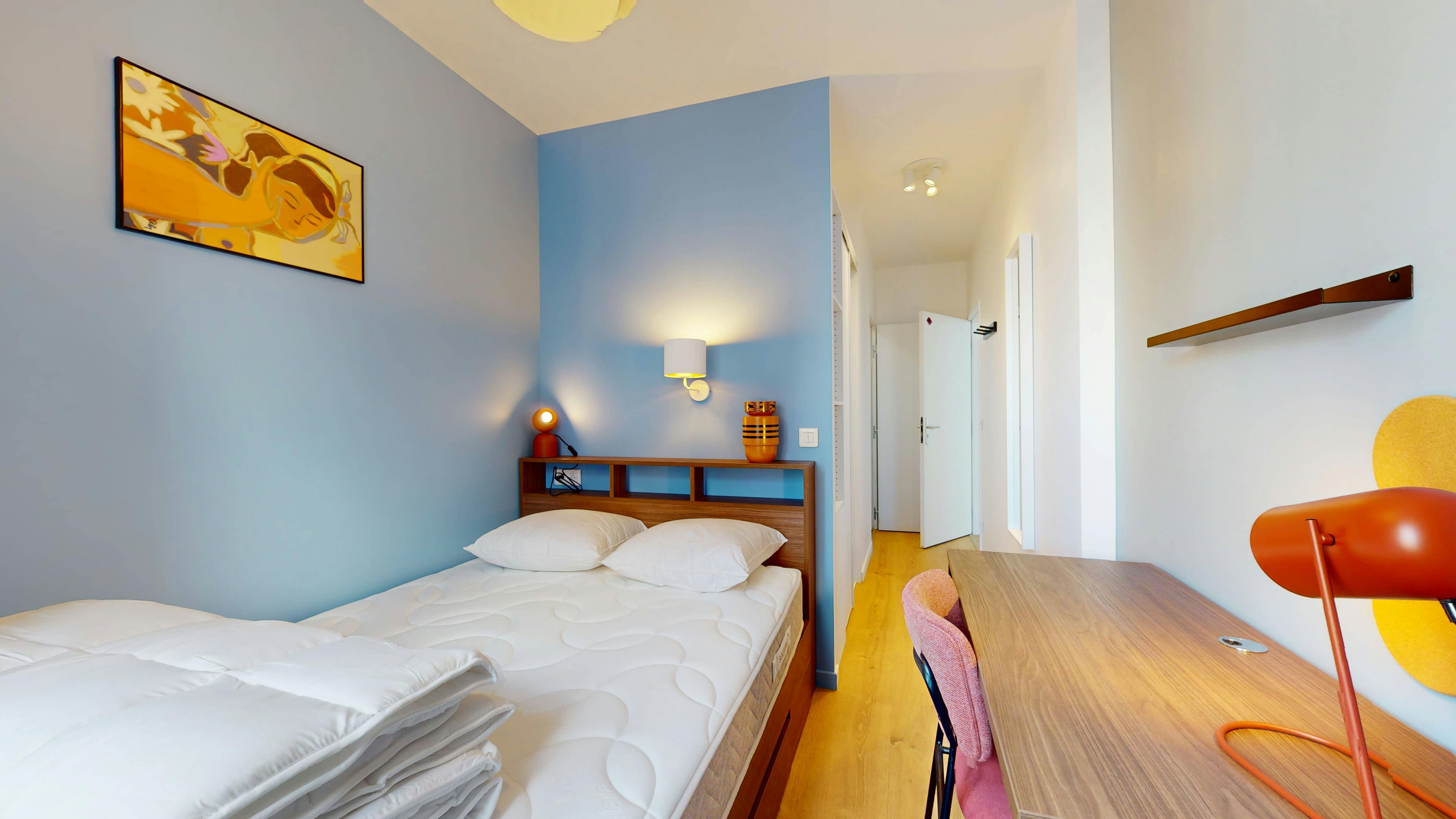 Single room Lille, 1 bed, 13m² — photo 294