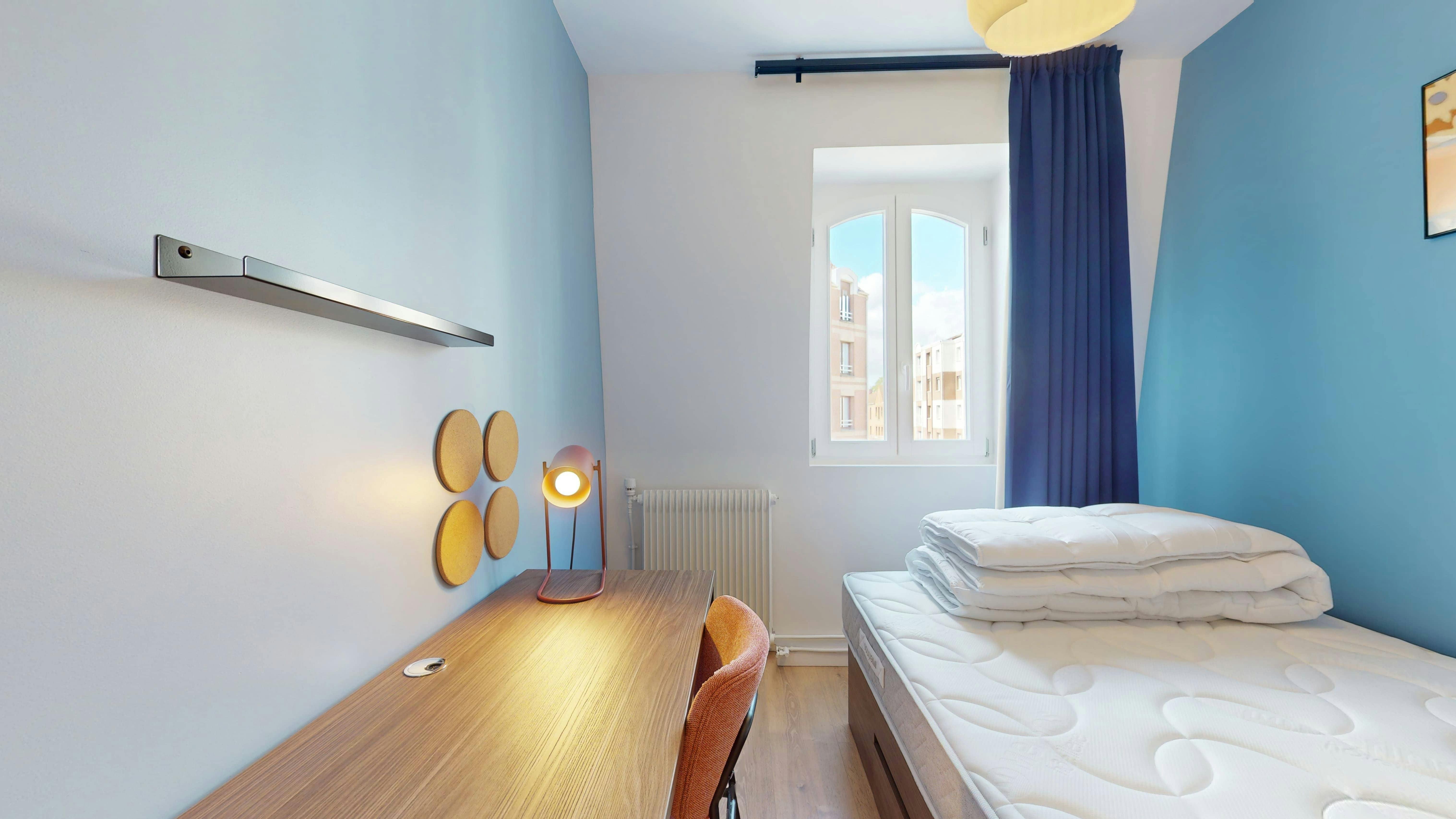 Single room Lille, 1 bed, 13m² — photo 292