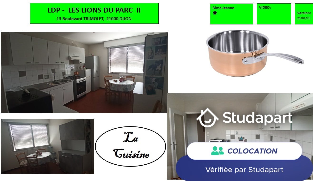 Private room for rent on Boulevard Anthelme et Edna Trimolet, Dijon - Поглед 3