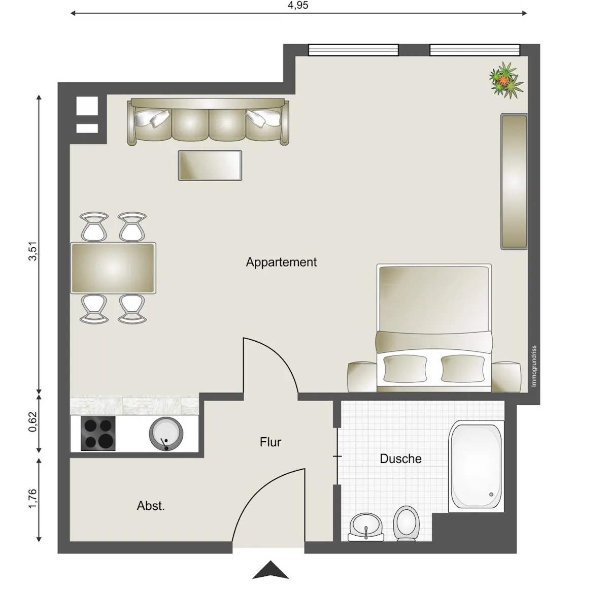 1-Bedroom Apartment in Römerstraße, Bonn (1457717) DOCUMENTATION